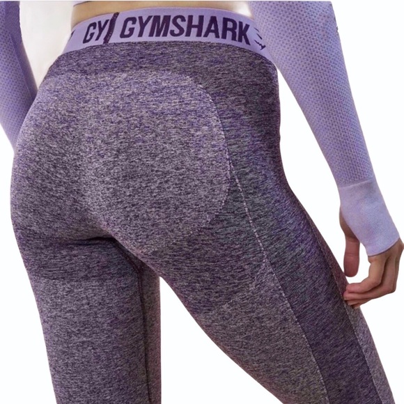 Gymshark Pants - Gymshark Flex leggings heather purple lilac XS
